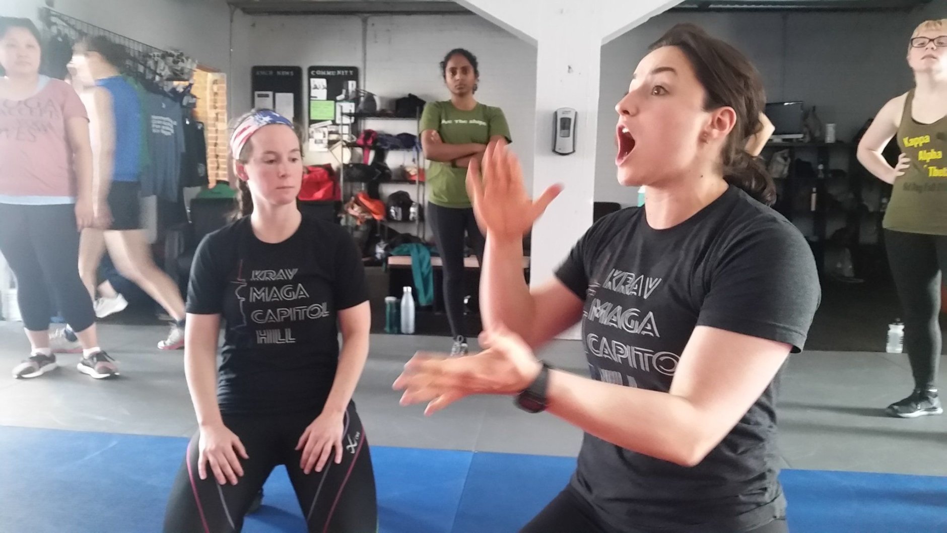 Jeff Marcus, general manager of Krav Maga Capitol Hill, said they raised about $2,000, all of which is being donated to the D.C. Rape Crisis Center. (WTOP/Kathy Stewart)