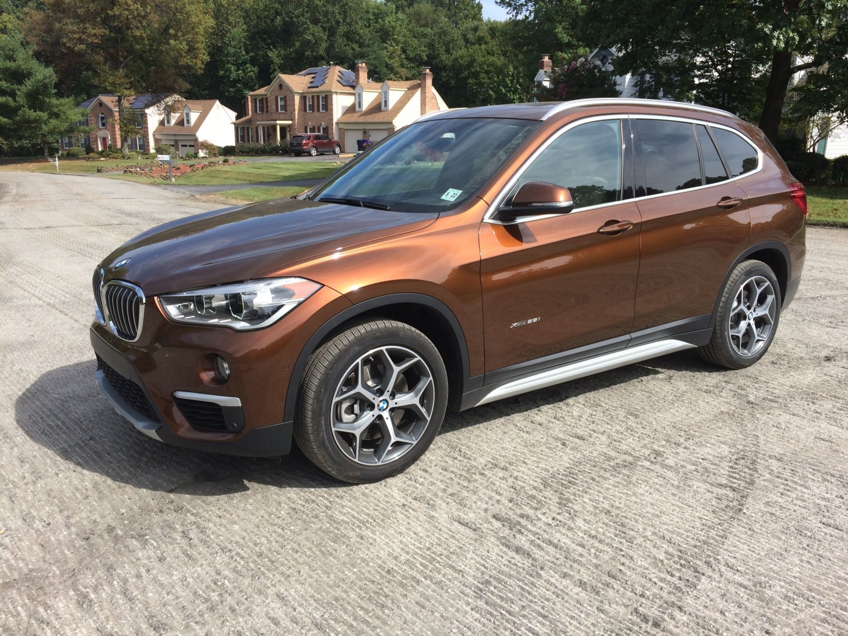 The X1 with AWD has a starting price of $36,000. With the added options, it becomes a small luxury crossover with a price hike. Parris' tester came in at $46,300. (WTOP/Mike Parris) 
