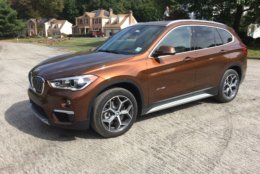 The X1 with AWD has a starting price of $36,000. With the added options, it becomes a small luxury crossover with a price hike. Parris' tester came in at $46,300. (WTOP/Mike Parris) 