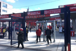 There are new pop-up and permanent food and drink options around Nats Park, and baseball fans got to see what the area now offers during the season opener Thursday, April 5, 2018. (WTOP/Mike Murillo)