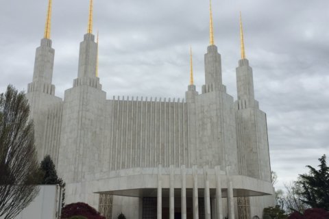 You see the Mormon temple from the Beltway. This fall, you can visit inside