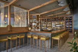 Streetsense's approach to Tail Up Goat (1827 Adams Mill Road NW) gives a nod to co-owner Jill Tyler's origins in the U.S. Virgin Islands. Cheery hues and seascape-inspired murals ensure a breezy ambience. (Courtesy Streetsense/Greg Powers)