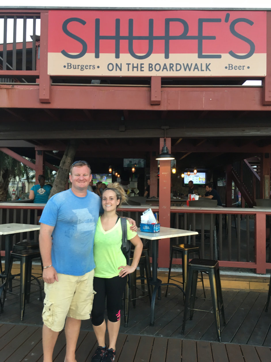 Derek and Jennifer Shupe own two waterside restaurants, Brew STX and Shupe’s on the Boardwalk in the town of Christiansted. Both establishments took a direct hit from hurricane Maria. “We rebounded quickly and have been running full throttle ever since,” Shupe said. (Courtesy Fran Scuderi)