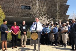 D.C. Police Chief Peter Newsham speaks during a press conference about the importance of the program to educate officers on the city's history with race and how policing has changed over the years. (WTOP/Megan Cloherty)