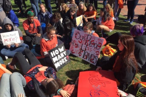 19 years after Columbine, local students walk out for gun control