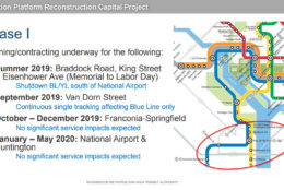 The proposed timeline and projected impacts. (Courtesy WMATA)