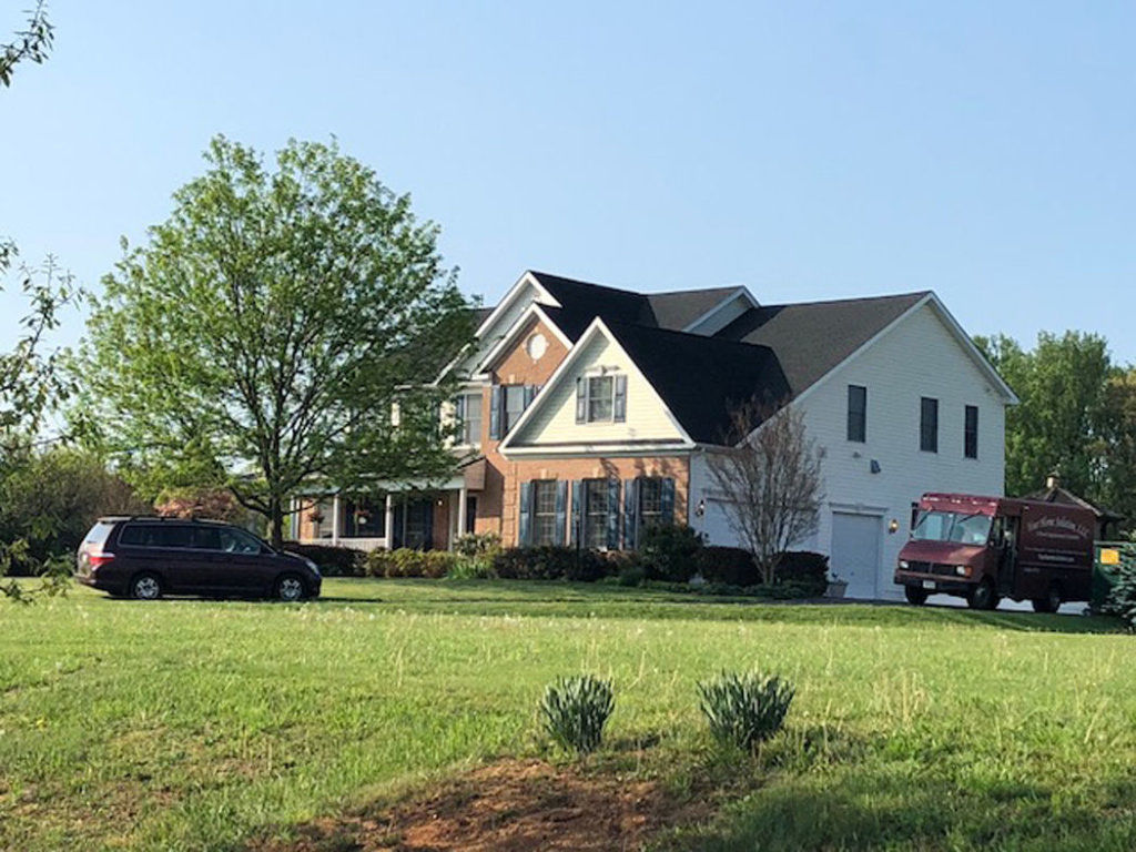 Police learned that a total of six people were inside the house at the time of the shooting in Brookeville, Maryland. (WTOP/Melissa Howell)