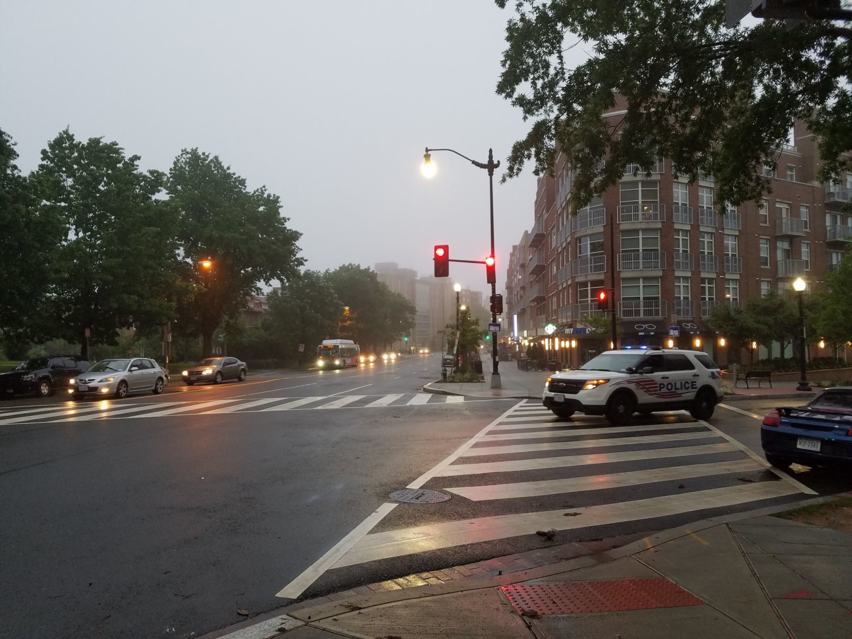 Rain and fog are plaguing an already-waterlogged D.C. area Thursday. (WTOP/Will Vitka)
