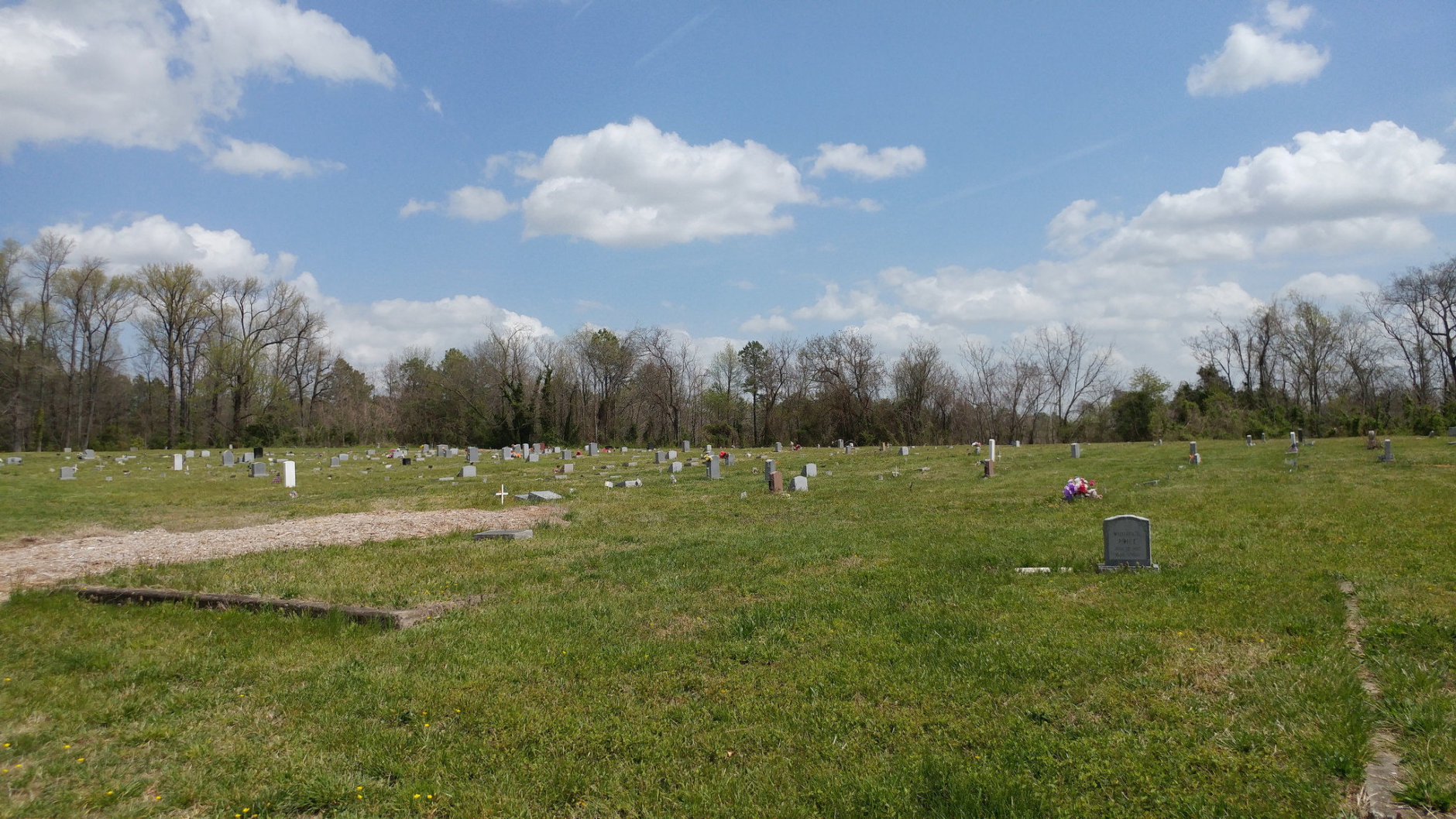 Evergreen Cemetery in April. (Photo credit: George Copeland Jr.)