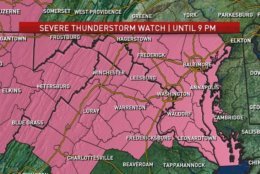 May 14 Severe Thunderstorm Watch for DC area