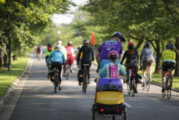 Pedal through 20 miles of D.C.'s most scenic roads, without a single car in sight at the annual DC Bike Ride. This event is less about racing and more about recreation. (Courtesy DC Bike Ride) 