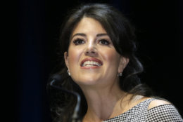 FILE - In this June 25, 2015, file photo, Monica Lewinsky attends the Cannes Lions 2015, International Advertising Festival in Cannes, southern France. Former White House intern Monica Lewinsky says the affair that led to impeachment proceedings against President Bill Clinton “was not sexual assault” but “constituted a gross abuse of power.” Lewinsky writes in “Vanity Fair” that she is “in awe of the sheer courage” of women who’ve been confronting “entrenched beliefs and institutions.” She says she was recently moved to tears when a leader of the #MeToo movement told her, “I’m so sorry you were so alone.”  (AP Photo/Lionel Cironneau, File)