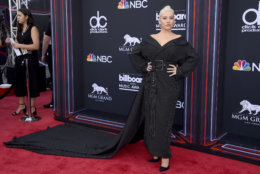 Christina Aguilera arrives at the Billboard Music Awards at the MGM Grand Garden Arena on Sunday, May 20, 2018, in Las Vegas. (Photo by Jordan Strauss/Invision/AP)