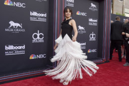 Camila Cabello arrives at the Billboard Music Awards at the MGM Grand Garden Arena on Sunday, May 20, 2018, in Las Vegas. (Photo by Jordan Strauss/Invision/AP)