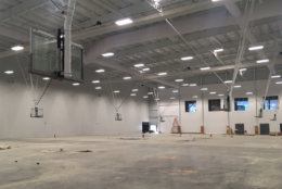 There is also a fieldhouse that accommodates four full-size basketball courts or nine volleyball courts. (WTOP/Noah Frank)