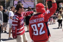 Some Capitals fans have made the trip to Las Vegas for Game 1 of the Stanley Cup Finals. (WTOP/Brennan Haselton)
