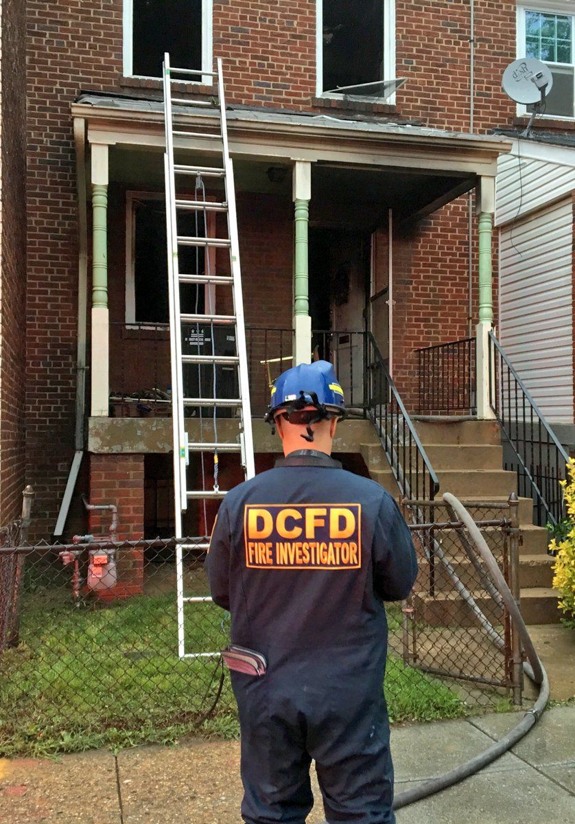 The fire originated in the first floor. (Courtesy DC Fire and EMS) 