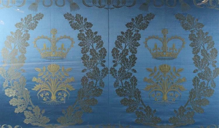 Textile from Westminster Abbey used in Elizabeth II's coronation (Courtesy The Potomack Company)