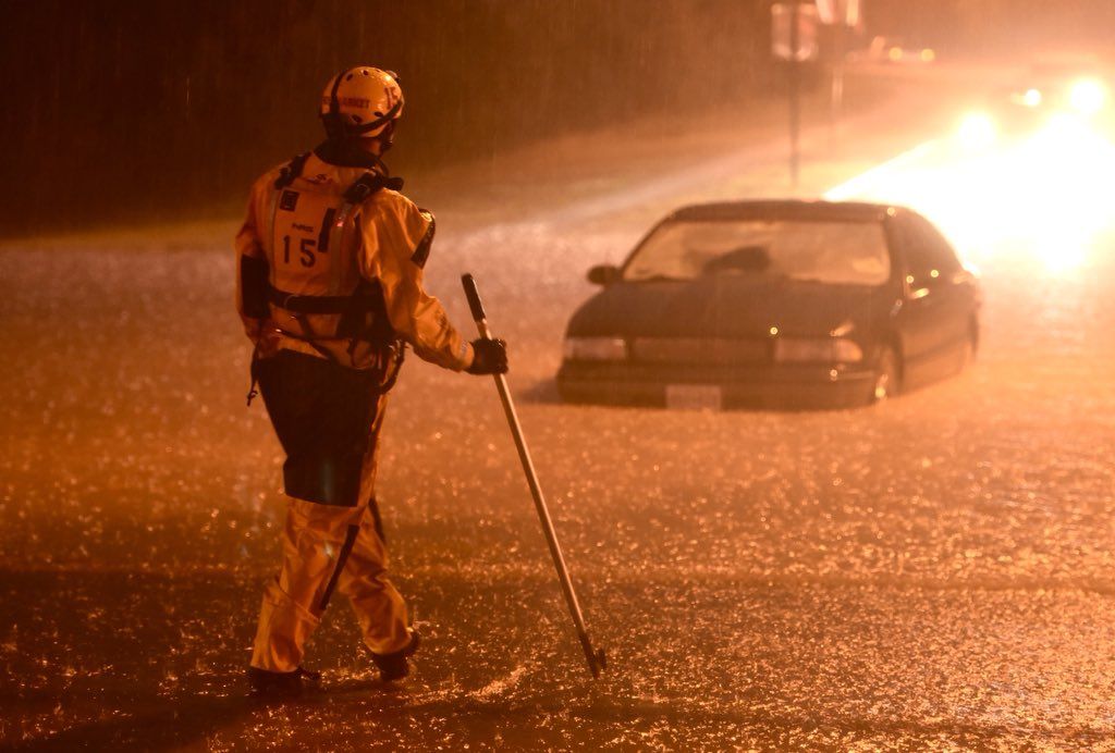 Frederick County, Maryland, saw flash flooding Tuesday, May 15, 2018. (Courtesy of Graham Cullen/The Frederick News-Post)