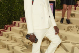 Heavenly Bodies: Fashion & The Catholic Imagination Costume Institute Gala - Arrivals
NEW YORK, NY - MAY 07: Virgil Abloh attends the Heavenly Bodies: Fashion & The Catholic Imagination Costume Institute Gala at The Metropolitan Museum of Art on May 7, 2018 in New York City. (Photo by Jamie McCarthy/Getty Images)