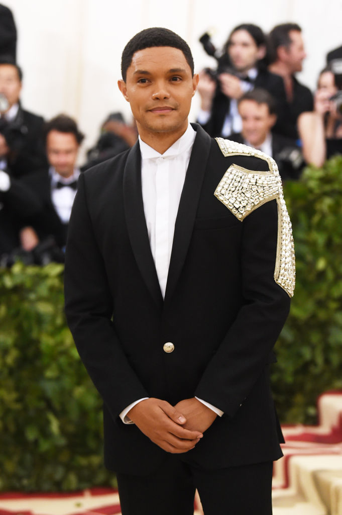 NEW YORK, NY - MAY 07:  Trevor Noah attends the Heavenly Bodies: Fashion &amp; The Catholic Imagination Costume Institute Gala at The Metropolitan Museum of Art on May 7, 2018 in New York City.  (Photo by Jamie McCarthy/Getty Images)