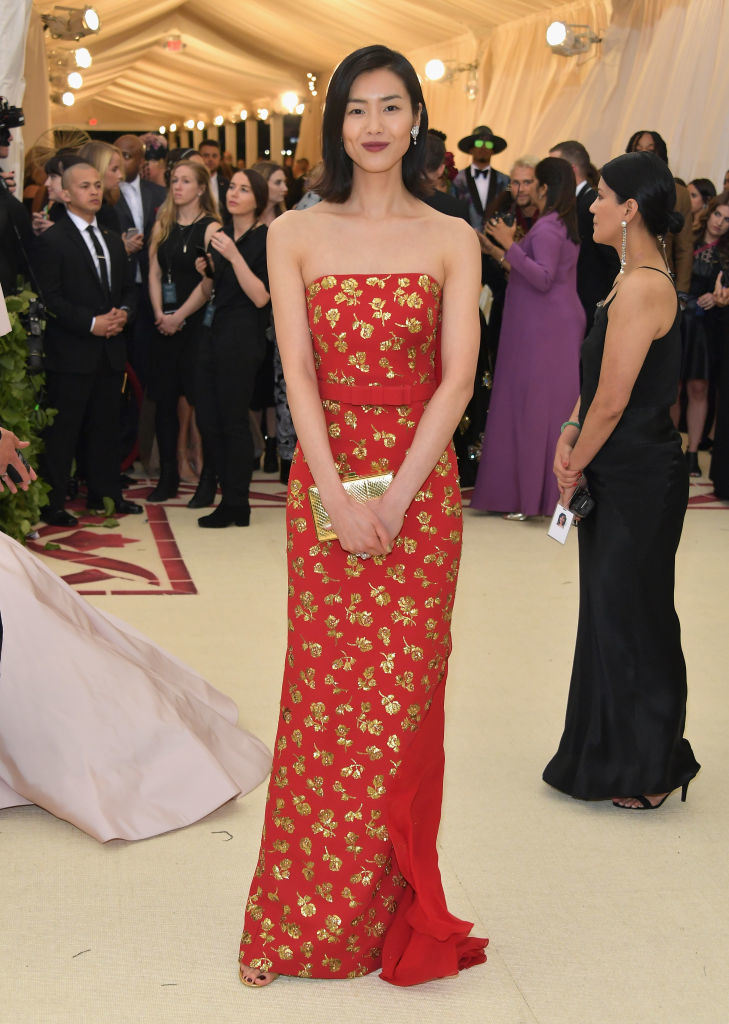 NEW YORK, NY - MAY 07:  Liu Wen attends the Heavenly Bodies: Fashion &amp; The Catholic Imagination Costume Institute Gala at The Metropolitan Museum of Art on May 7, 2018 in New York City.  (Photo by Neilson Barnard/Getty Images)