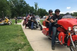 Motorcyclists from the across the nation are in the District for the 31st annual Rolling Thunder Ride for Freedom. (WTOP/Dick Uliano)