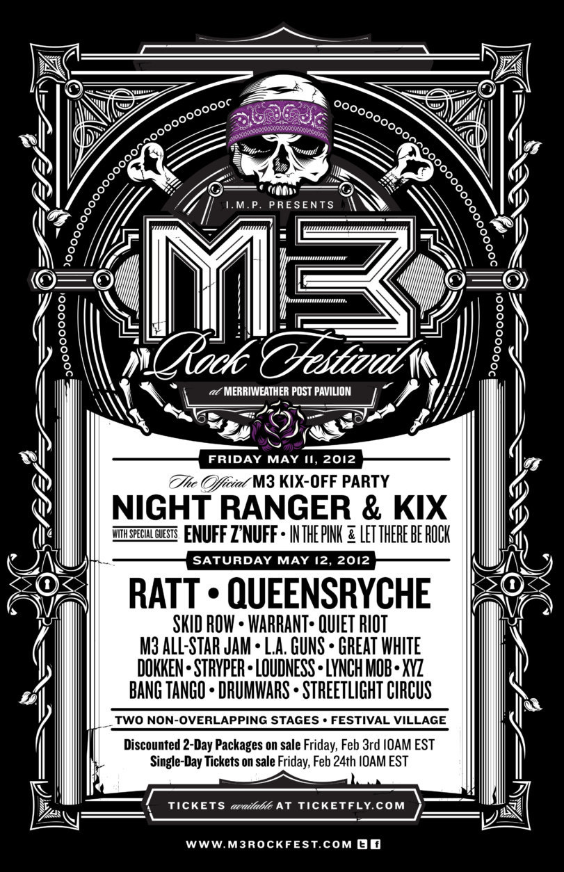 2012 poster for M3 Rock Festival. (Courtesy Merriweather)