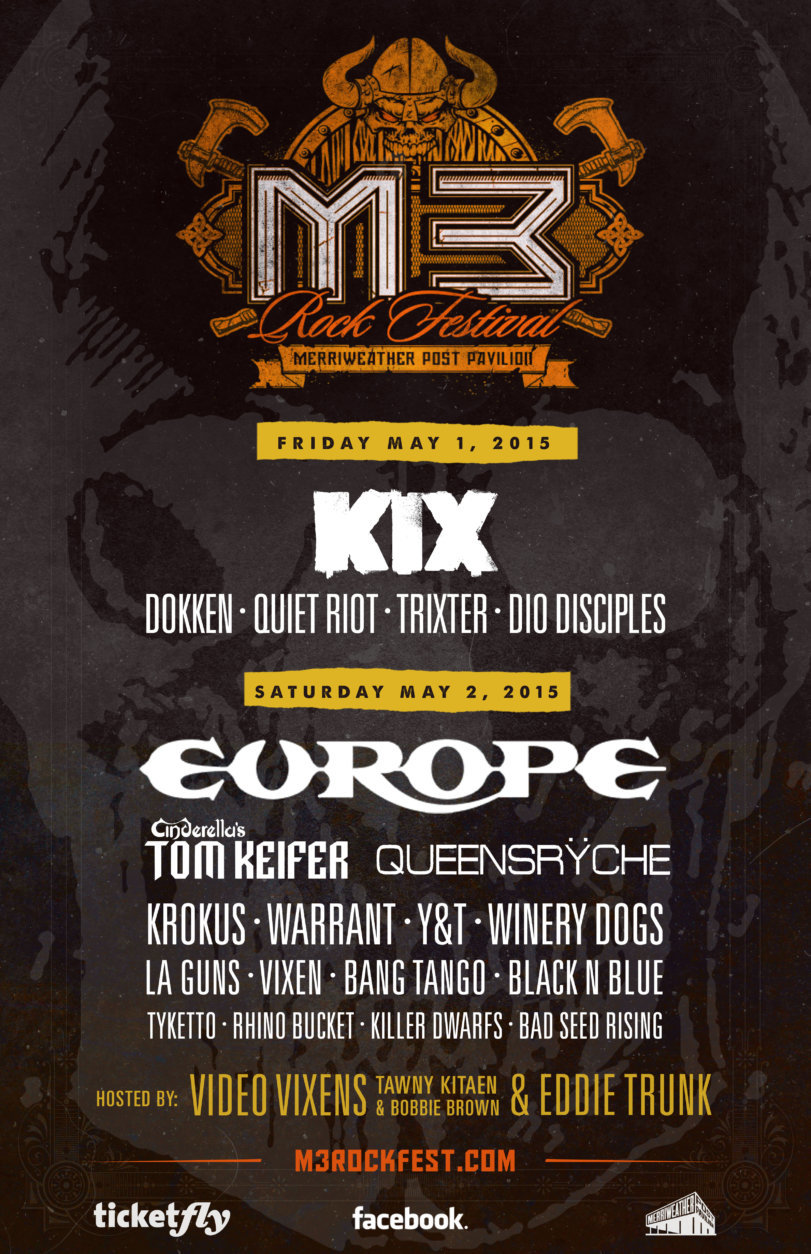 2015 poster for M3 Rock Festival. (Courtesy Merriweather)
