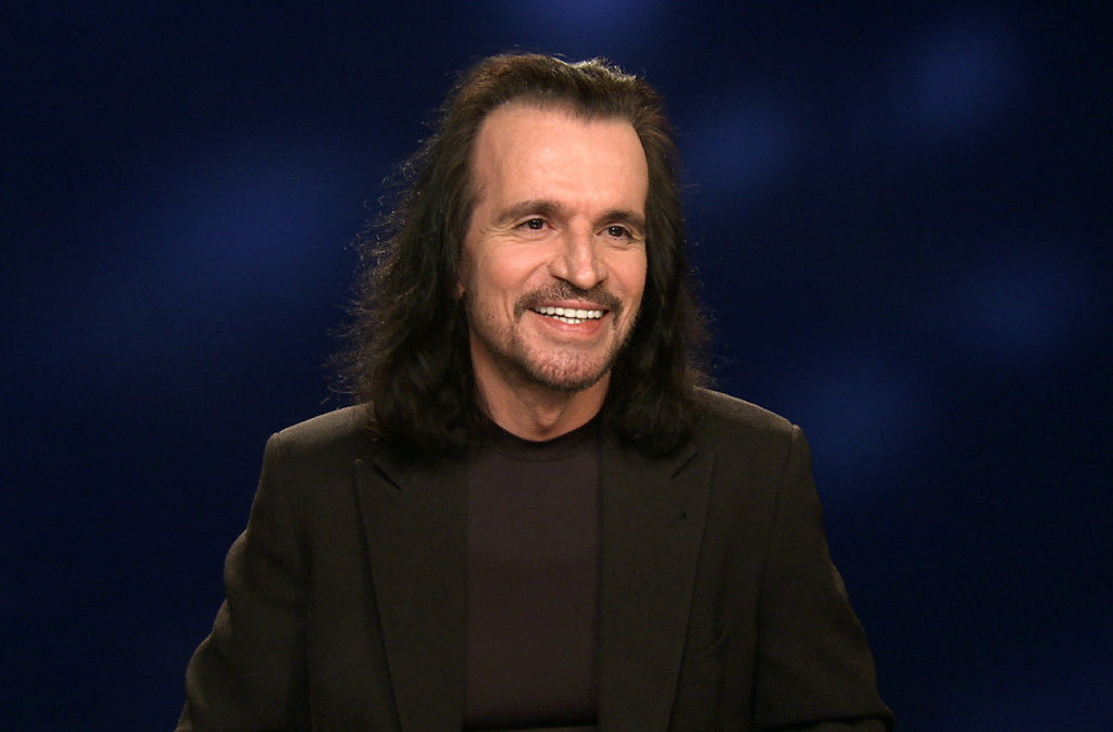 In this Jan. 28, 2016 photo taken from video, Greek musician Yanni appears during an interview in New York. Yanni, who is currently on tour and has a new album, "Sensuous Chill," will debut a PBS special in March of a recent performance in Egypt at the Great Pyramids of Giza. (AP Photo/Bruce Barton)