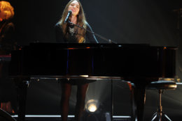 Sara Bareilles performs during the Little Black Dress Tour 2014 at the Seminole Casinos Hard Rock Live on July 25, 2014 in Hollywood, Florida.  (Photo by (Photo Jeff Daly/Invision/AP)