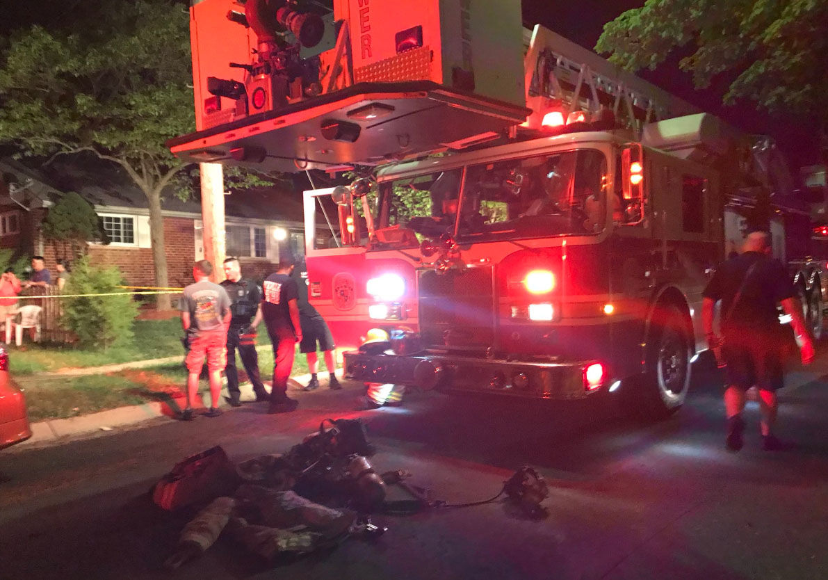 Montgomery County firefighters respond to a fatal carbon monoxide incident on Friday, May 11, 2018. (Courtesy Montgomery County Fire & Rescue Service)