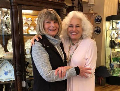 Joan Eve Shea-Cohen (right) has had two Main Street antique stores devastated by flooding in historic Ellicott City. (Courtesy Joan Eve Shea-Cohen)