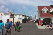 Ocean City's boardwalk is popular for its amusements, shops and bars. (WTOP/Colleen Kelleher)