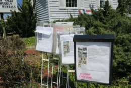 real estate flyers are seen