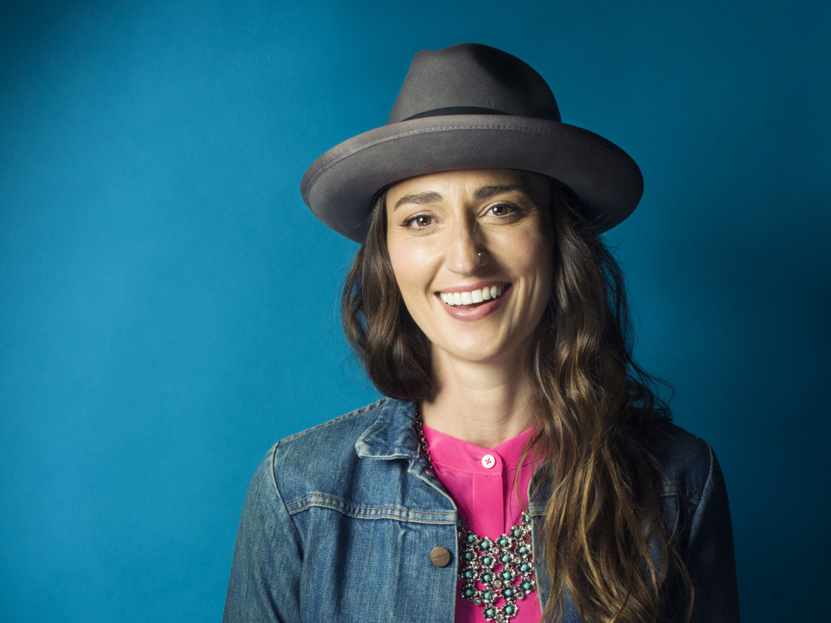 In this Nov. 3, 2015 photo, musician Sara Bareilles poses for a portrait in New York. The singer-songwriter of hits like "Brave" and "Love Song" has changed gears entirely to write eclectic music for the Broadway-bound stage musical "Waitress." (Photo by Victoria Will/Invision/AP)