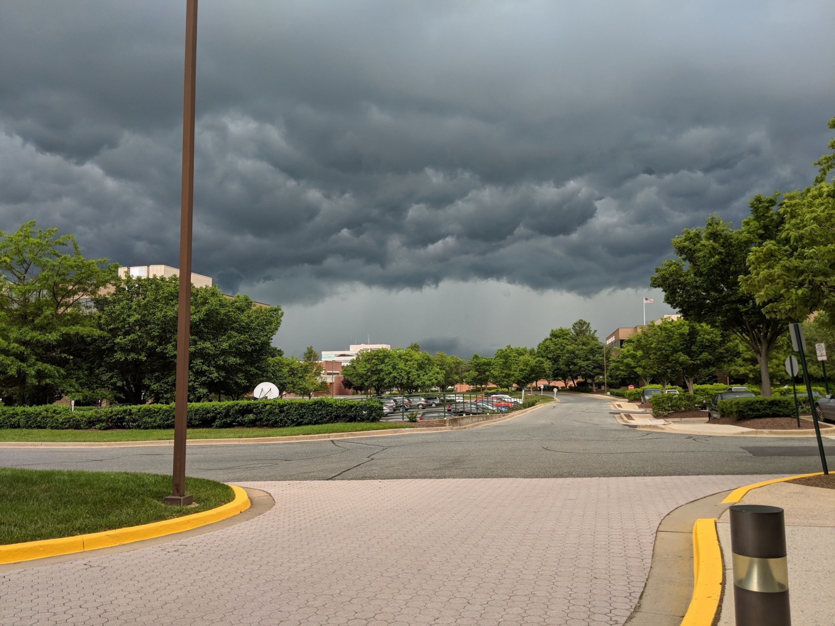 Here's what Gaithersburg, Maryland, looked like at 5:40 p.m. on Thursday, May 31, 2018. (Courtesy Mindy Pierce)