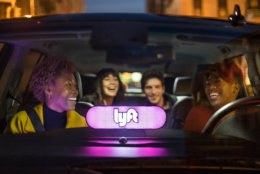 The Lyft Amp is now being distributed to drivers in the mid-Atlantic market who have completed at least 250 rides. (Courtesy Lyft)