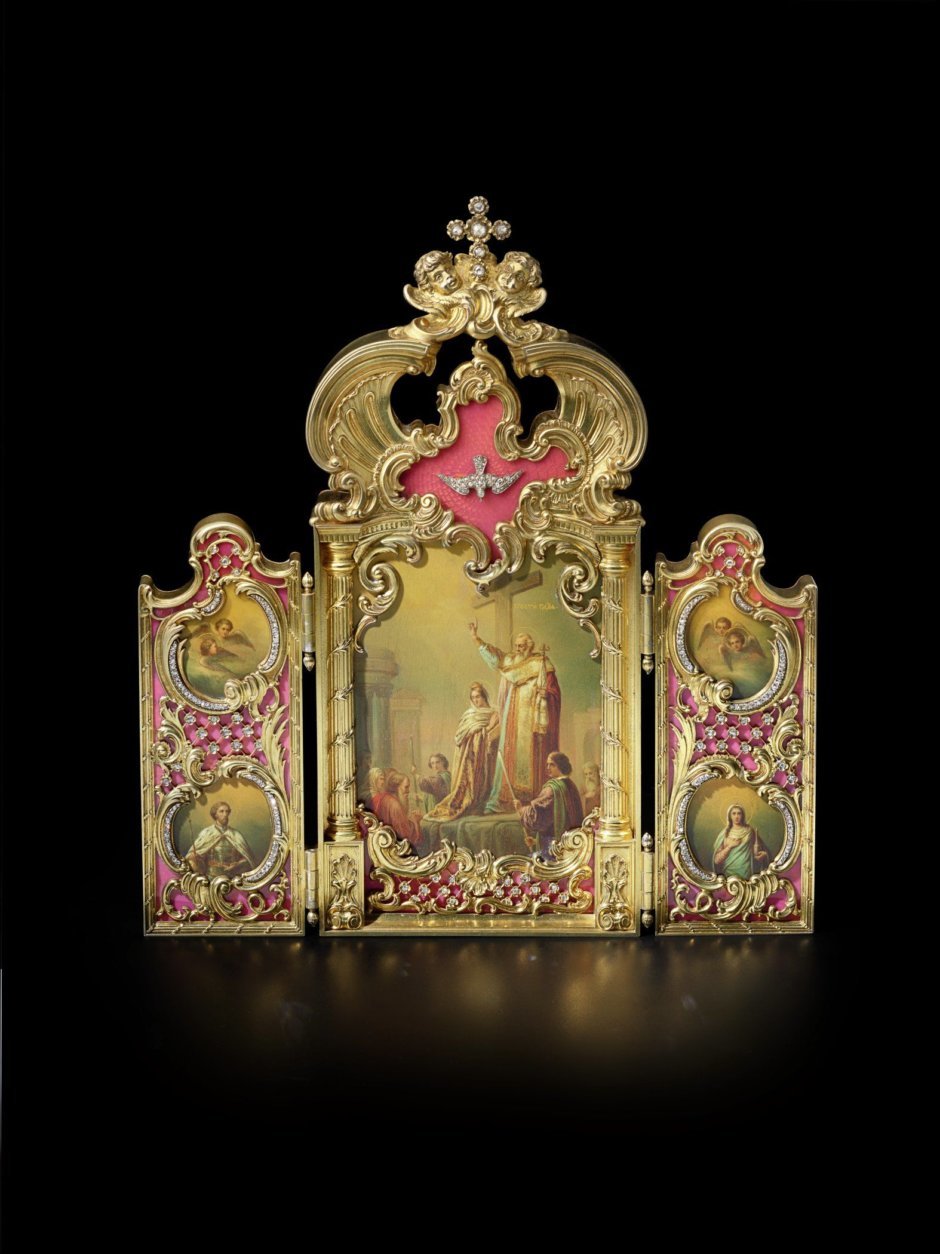 Icon of the Elevation of the True Cross, Fabergé, St. Petersburg, 1886-1898. Hillwood Estate, Museum & Gardens, acc. no. 54.29. Photographed by Alex Braun.