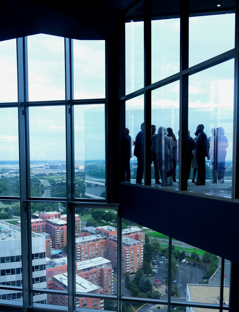 The new observation deck is the highest public point in the D.C.-area. (WTOP/Shannon Finney)