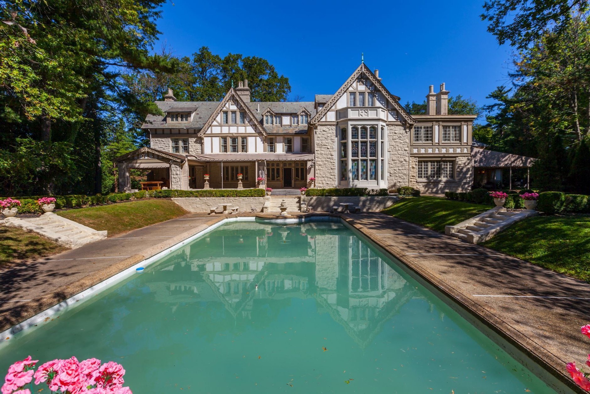 The estate, named “Ishpiming,” at 9 Chevy Chase Circle is one of the first homes built by the Chevy Chase Land Company, and was built in 1894. The 12,900-square-foot home sits on a 1.9-acre estate. (Courtesy Long & Foster)