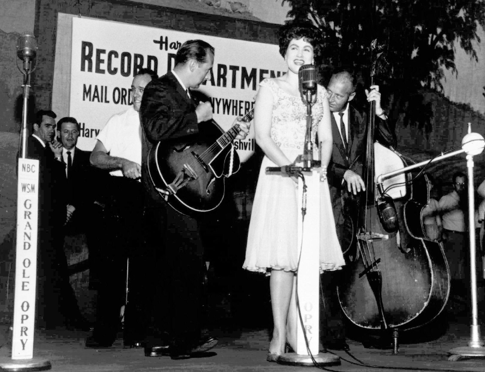 This is an undated photo of country western singer Patsy Cline at Nashville's Grand Old Opry.  (AP Photo)