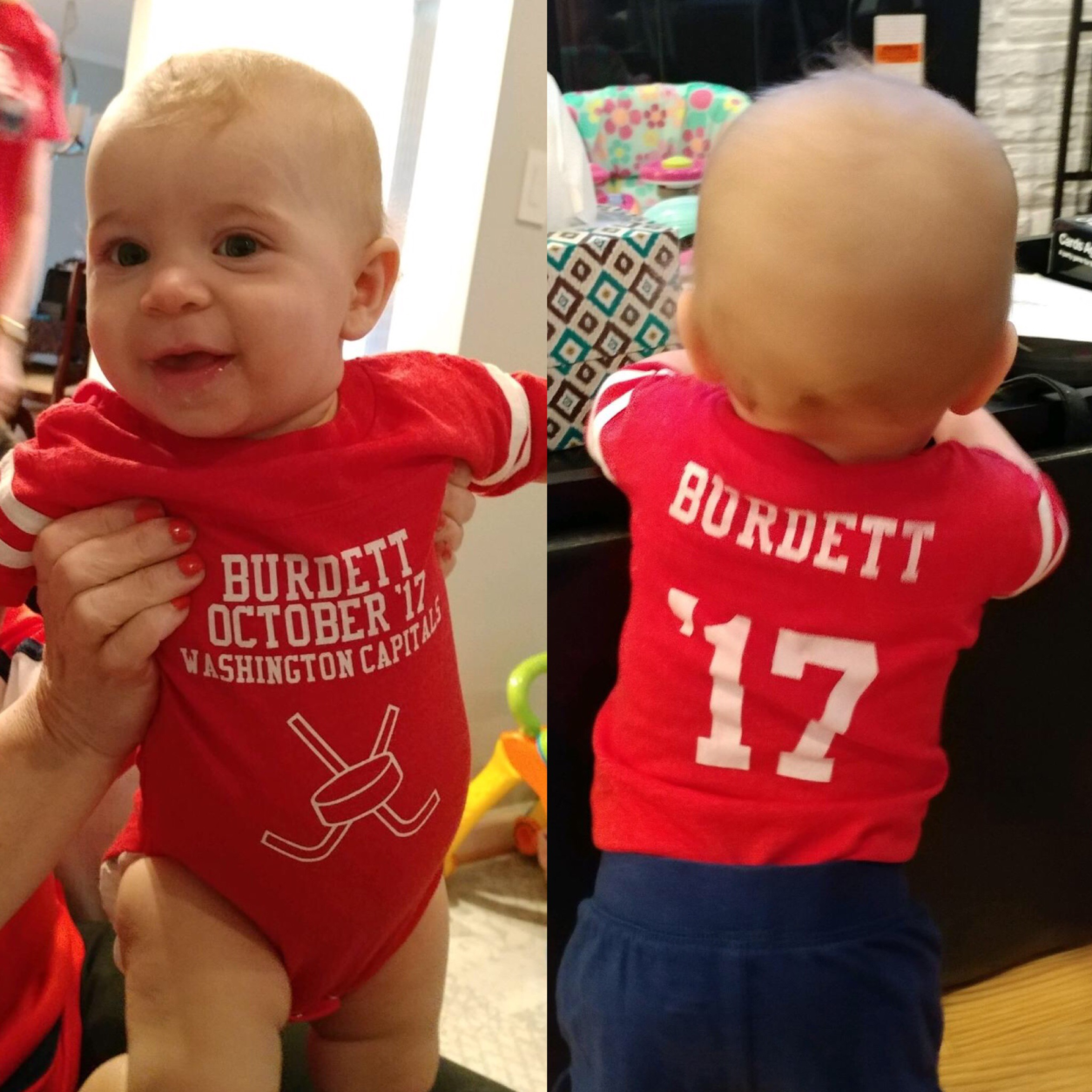 As one listener tells WTOP, she's been rocking the red all her life! (She was born in October!) (Courtesy Michelle Murphy)