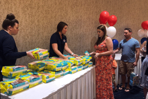 Expecting military moms receive gifts at ‘star-spangled’ baby shower