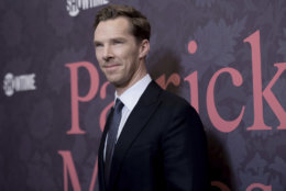 Benedict Cumberbatch reportedly fought off some muggers who attacked a cyclists making a food delivery in London. File. (Photo by Richard Shotwell/Invision/AP)