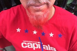 Rocking the red playoff beard (WTOP/Kristi King)