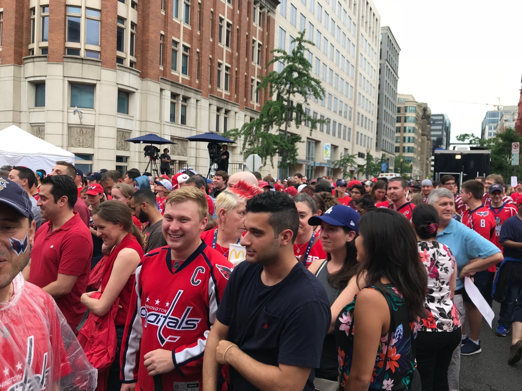 Fan say they are psyched for what is one of the greatest hockey game to be played in D.C. (WTOP/Dick Uliano)