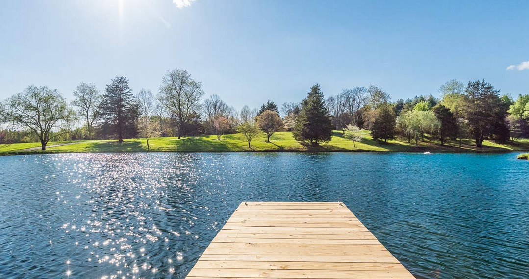 "Emerald Hills" includes a private lake, ponds, streams and Blue Ridge Mountain views. (Courtesy Platinum Luxury Auctions)