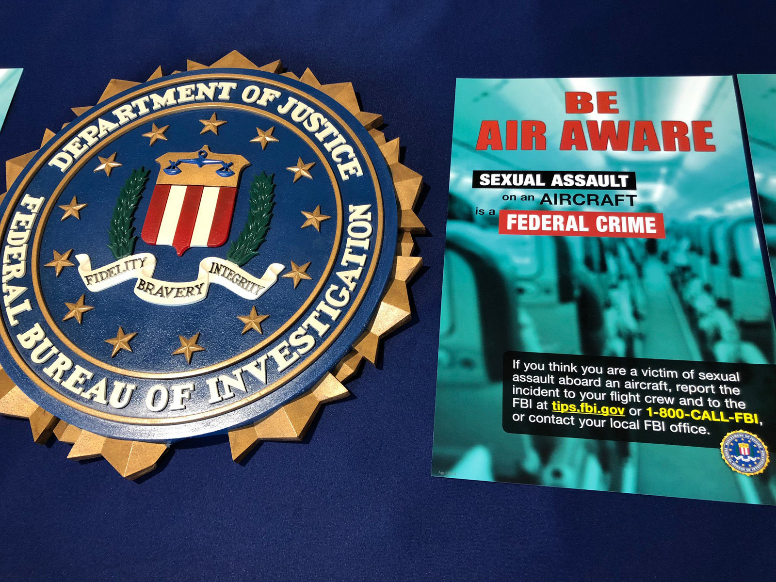 The FBI is warning that there has been an increase in the number of sexaul assaults occuring on airline flights in recent years and agents worry a large number of assaults might go unreported. (WTOP/John Aaron)
