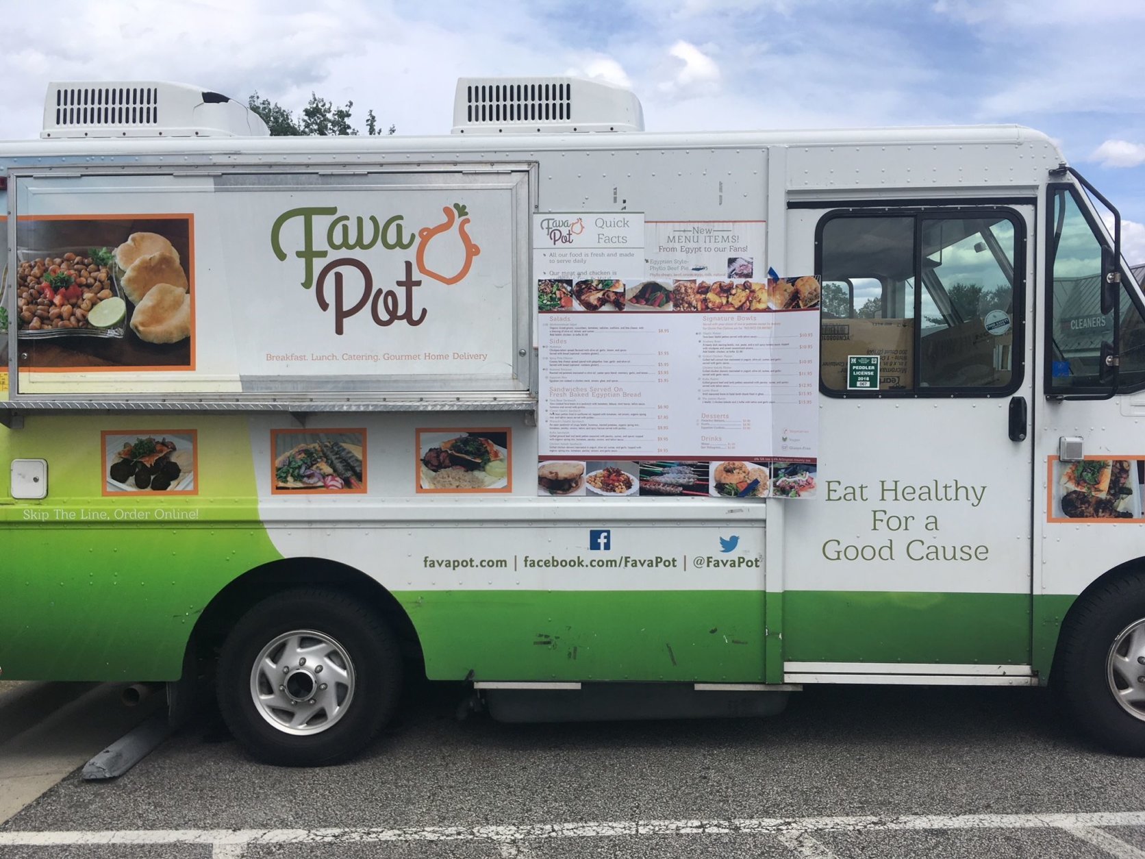 Fava Pot started as a food truck back in 2013 and expanded to include the Falls Church restaurant in the fall of 2017. (WTOP/Noah Frank)